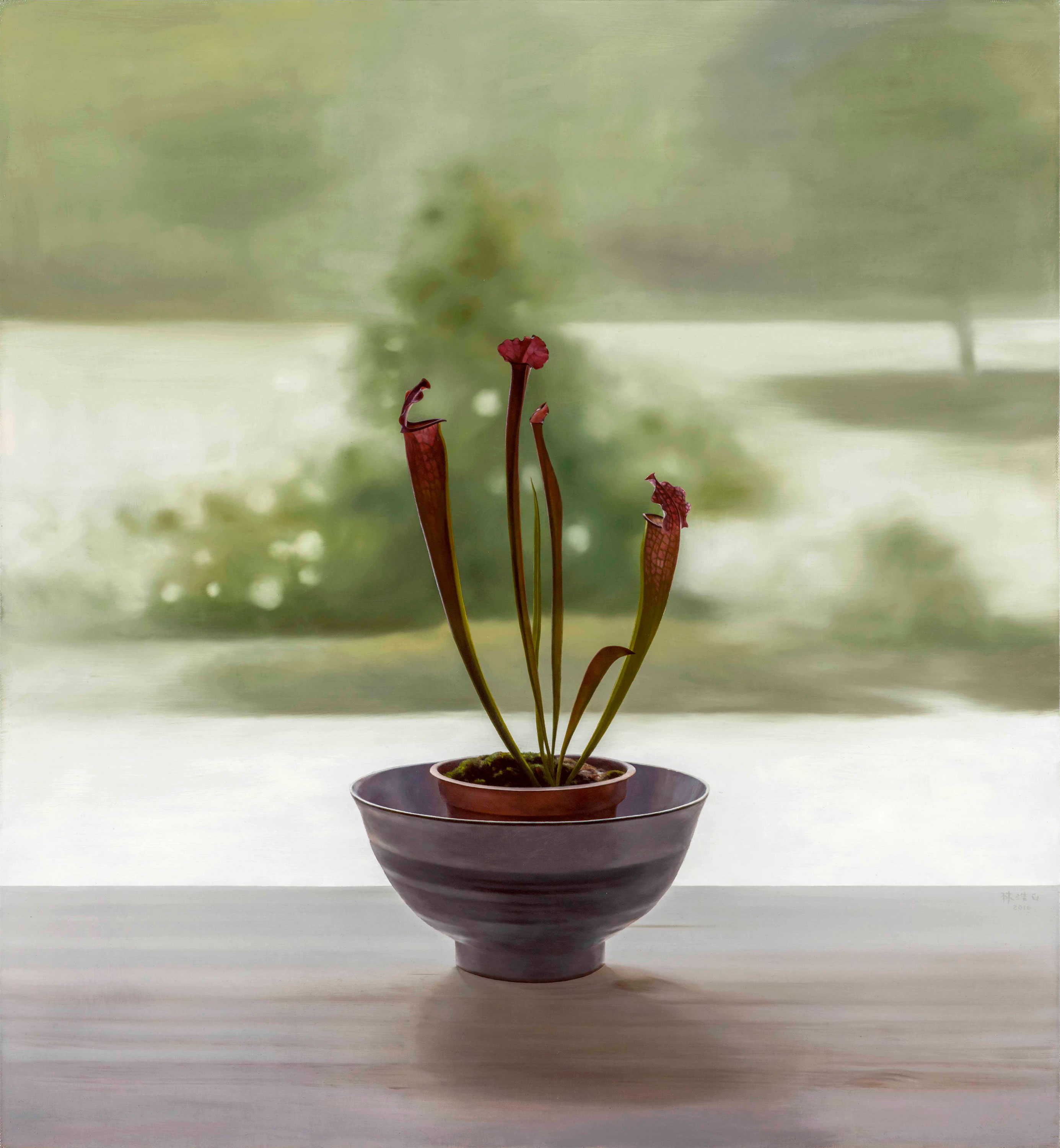 Splendid Light artworks|韶光作品-Impression|印象,Oil on linen mounted on
									panel|油彩木板裱麻,60 x 65 cm|2016